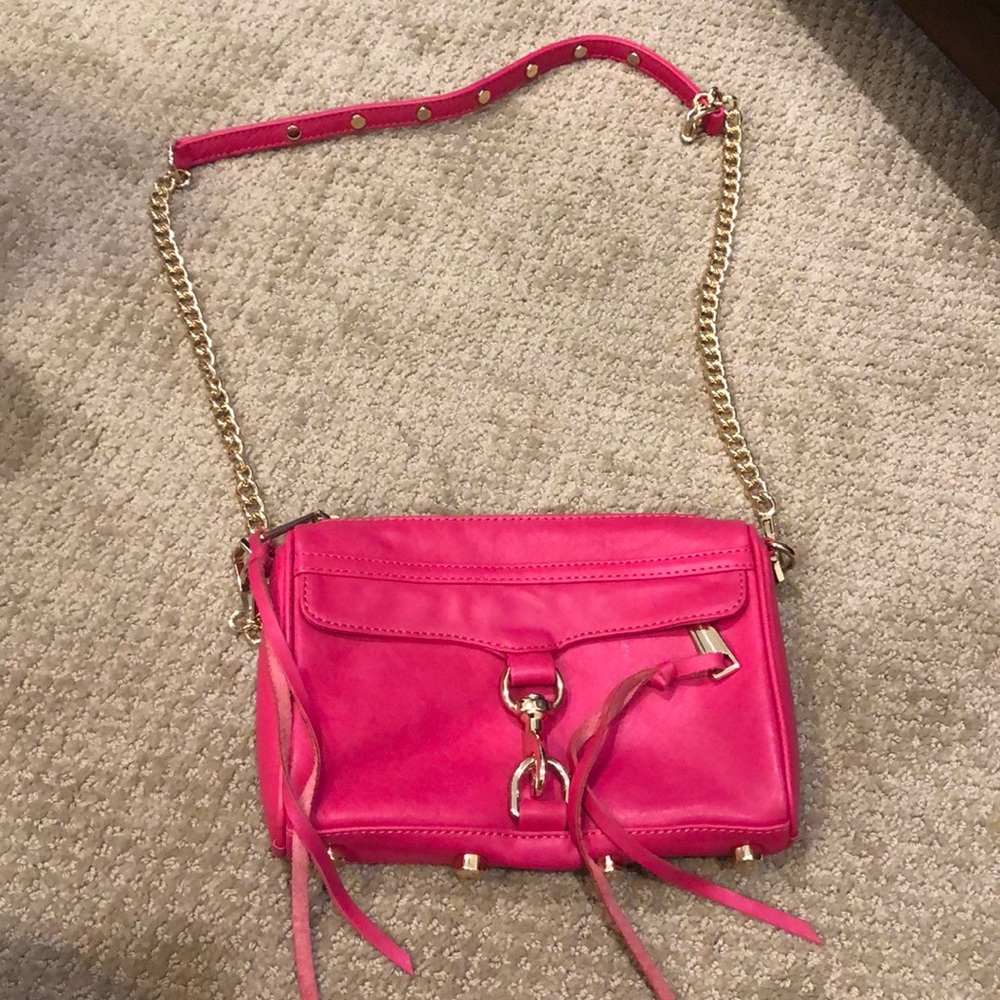 Hot pink Rebecca minkoff mini Mac